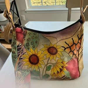Anuschka Sunflower Shoulder bag
